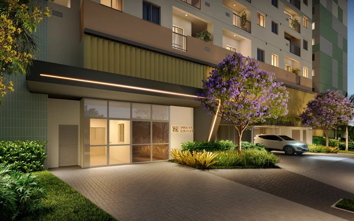 Fachada do Caminhos da Guanabara – Cury Niterói